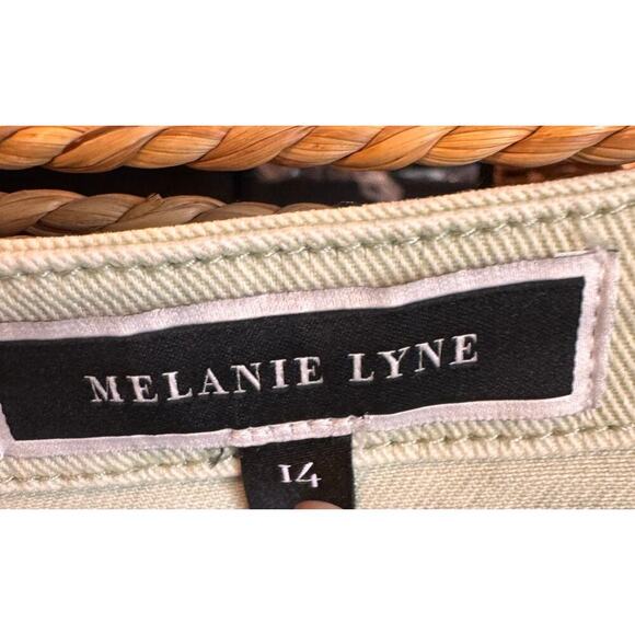 Melanie Lyne Women’s Light Lime Green Scalloped Beaded Hem  Jacket Size 14 - Picture 3 of 9